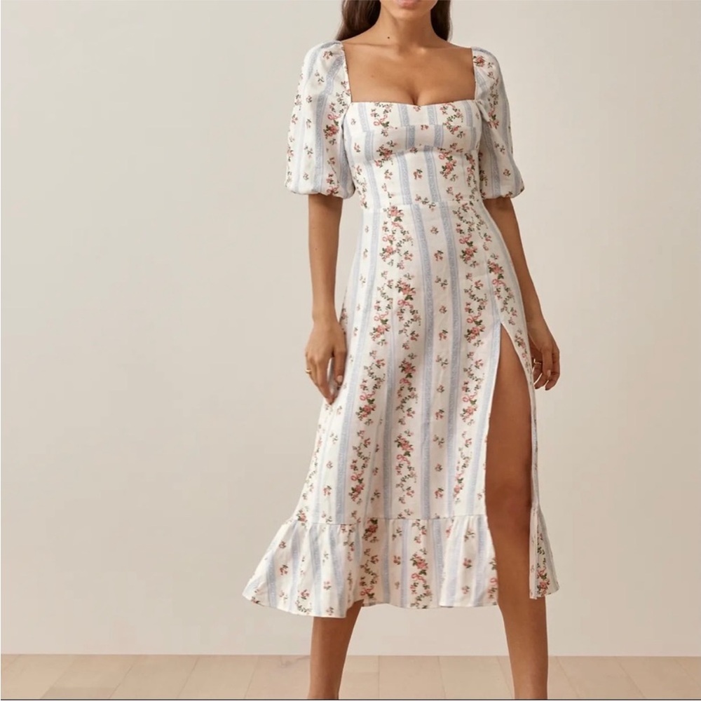 Retormation Belgium Linen Dress - Surrey Size 4